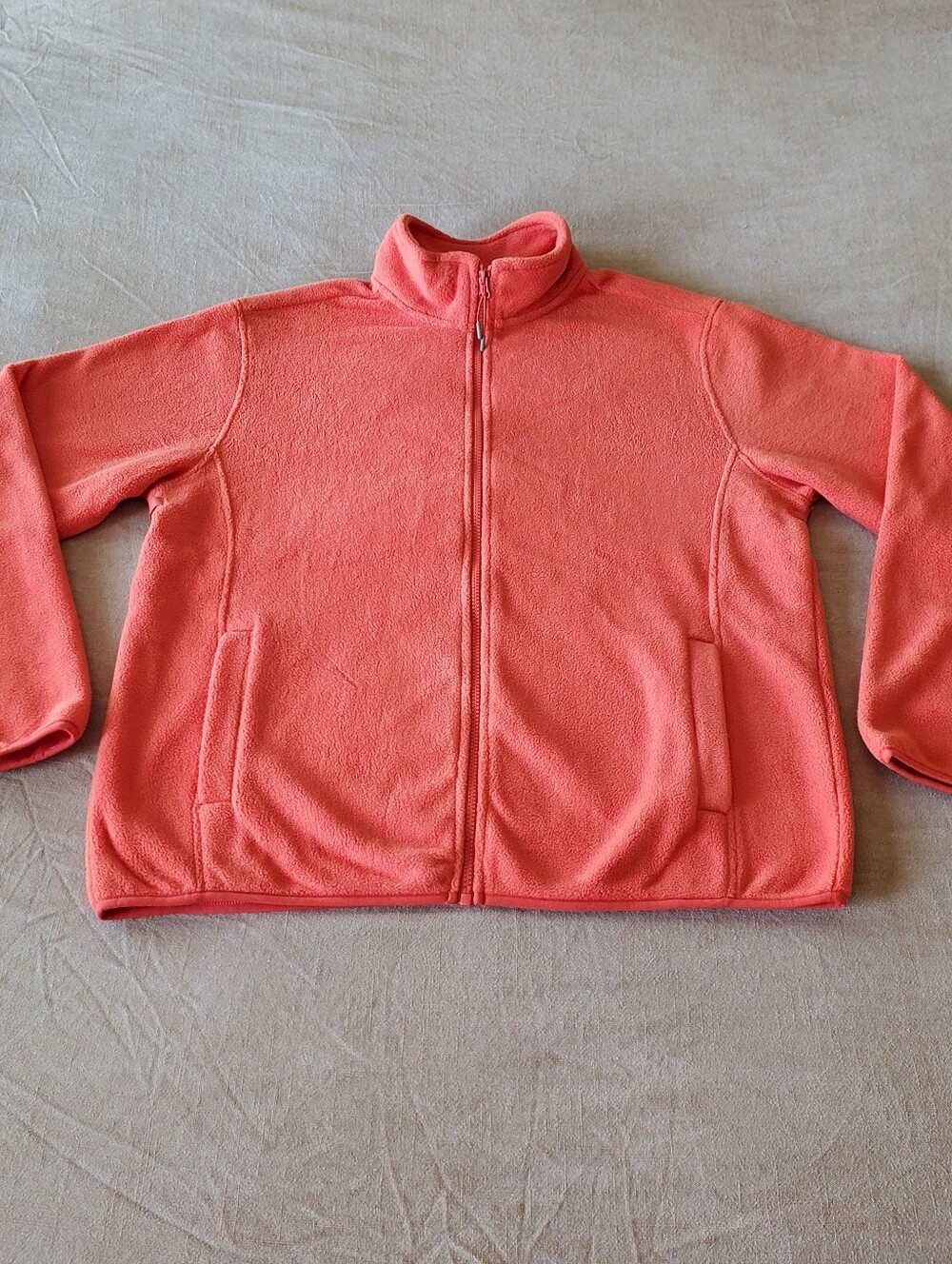 Ozark Trail Women's Orange FLeece Jacket Large